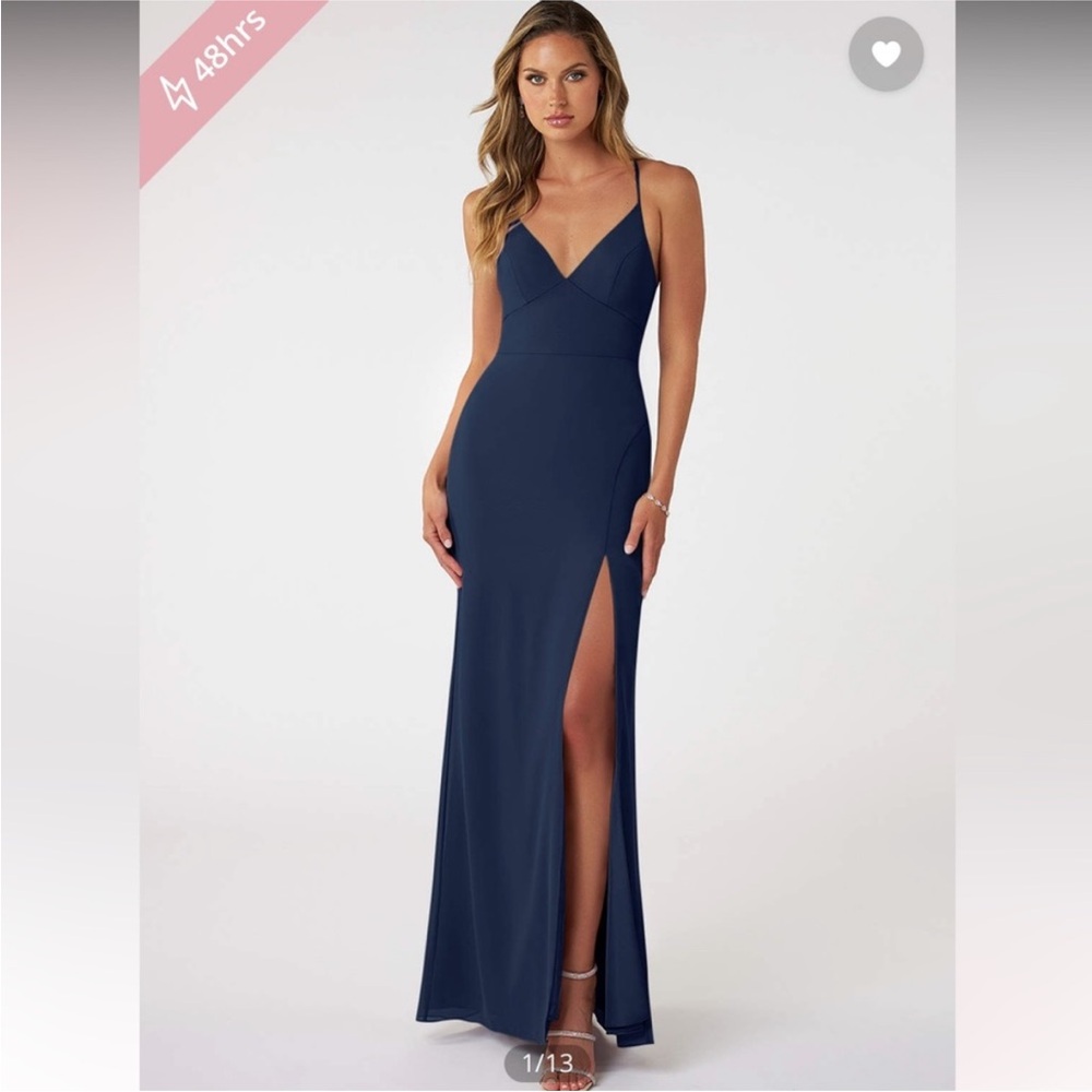 Azazie Becca Dark Navy Dress